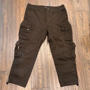 Dark Brown Cargo Pants